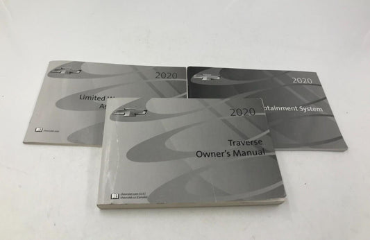 2020 Chevy Traverse Owners Manual Set OEM A02B31017