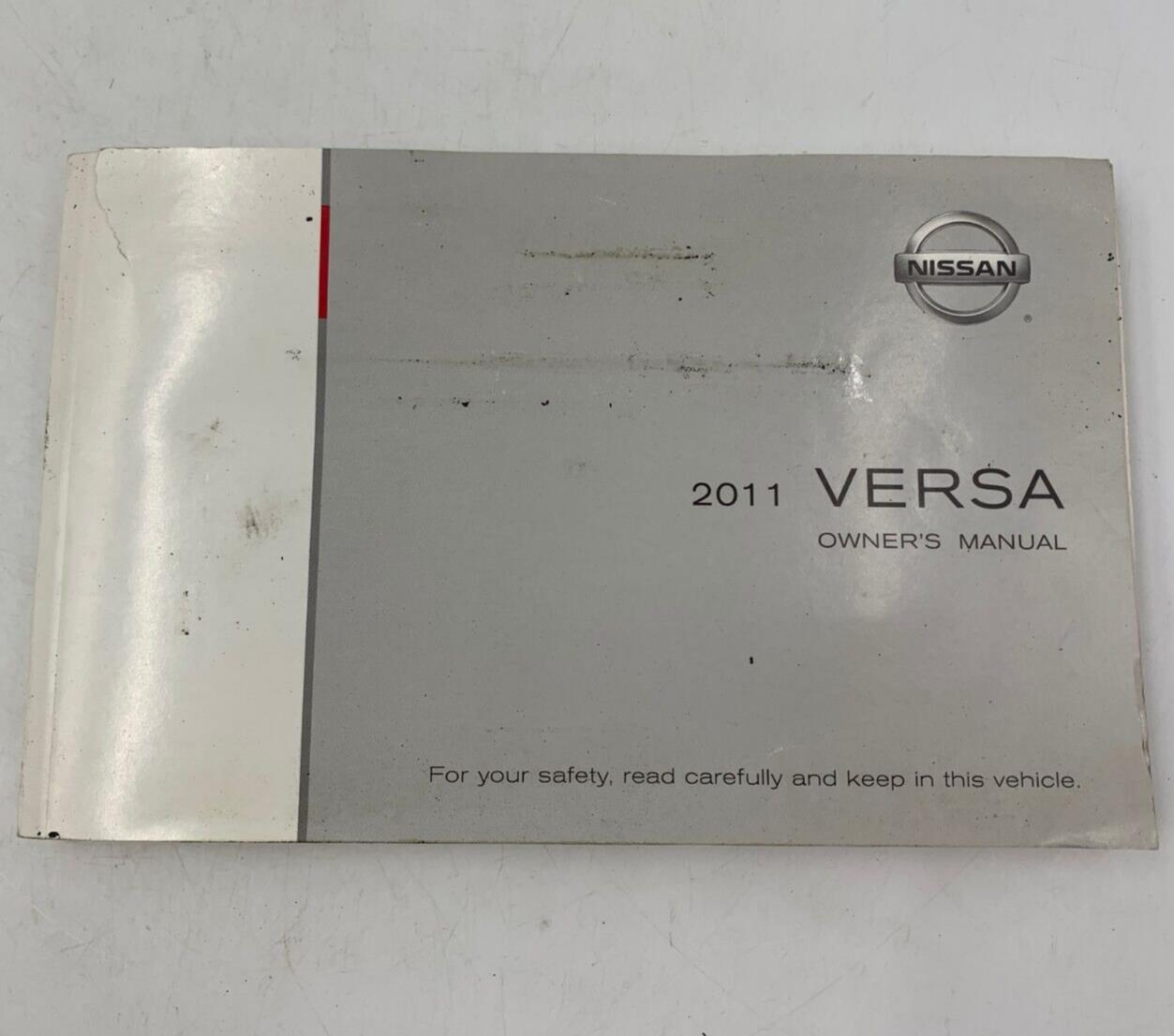 2011 Nissan Versa Owners Manual Handbook OEM A02B22035