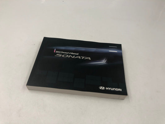 2012 Hyundai Sonata Owners Manual with Case OEM B03B39065