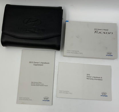 2015 Hyundai Tucson Owners Manual Handbook Set with Case OEM D03B40028