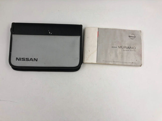 2004 Nissan Murano Owners Manual Handbook Set With Case OEM F03B11016