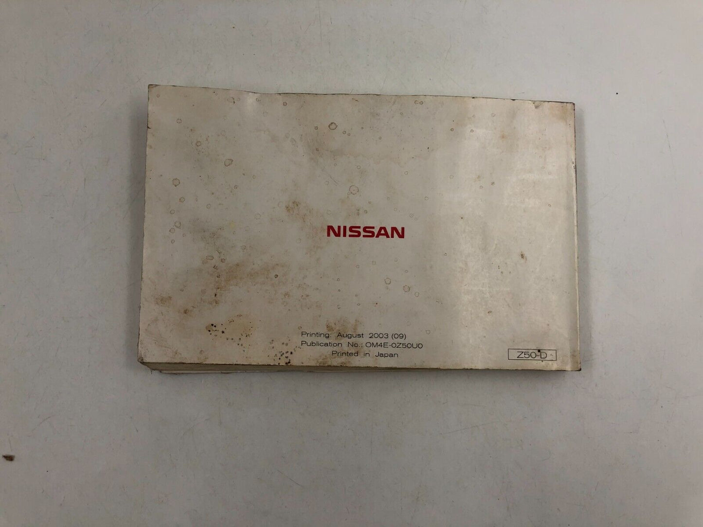 2004 Nissan Murano Owners Manual Handbook Set With Case OEM F03B11016