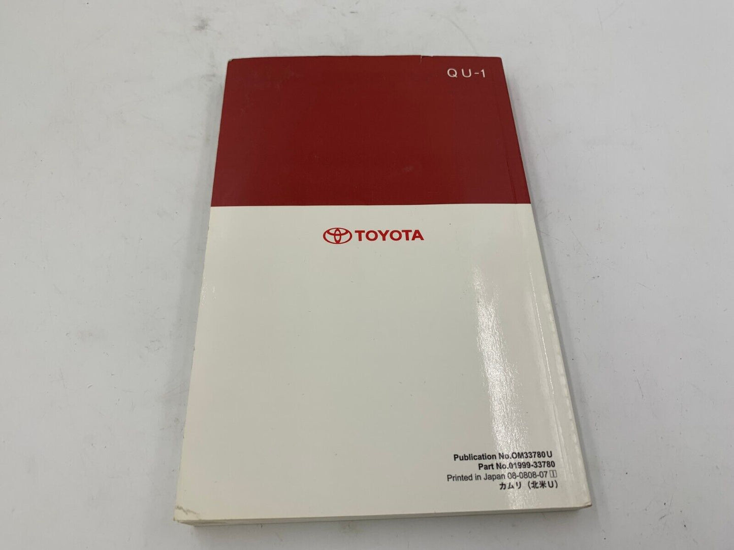 2009 Toyota Camry Owners Manual OEM F04B52026