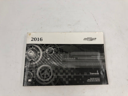 2016 Chevrolet Traverse Owners Manual OEM B04B06005