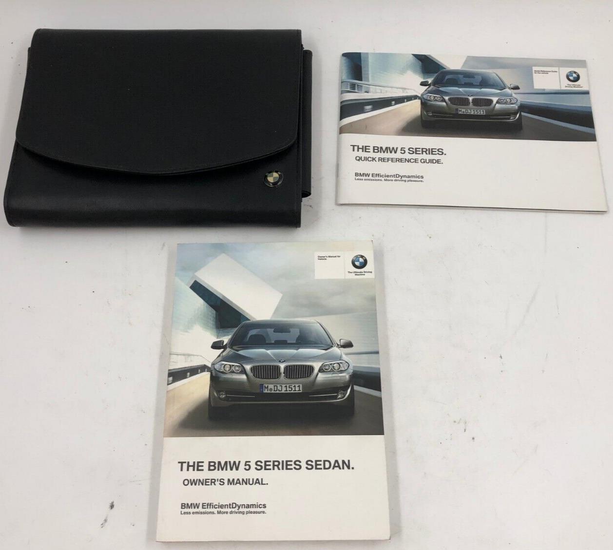 2012 BMW 528i Sedan Owners Manual Set with Case G02B08003