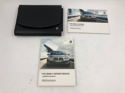 2012 BMW 528i Sedan Owners Manual Set with Case G02B08003