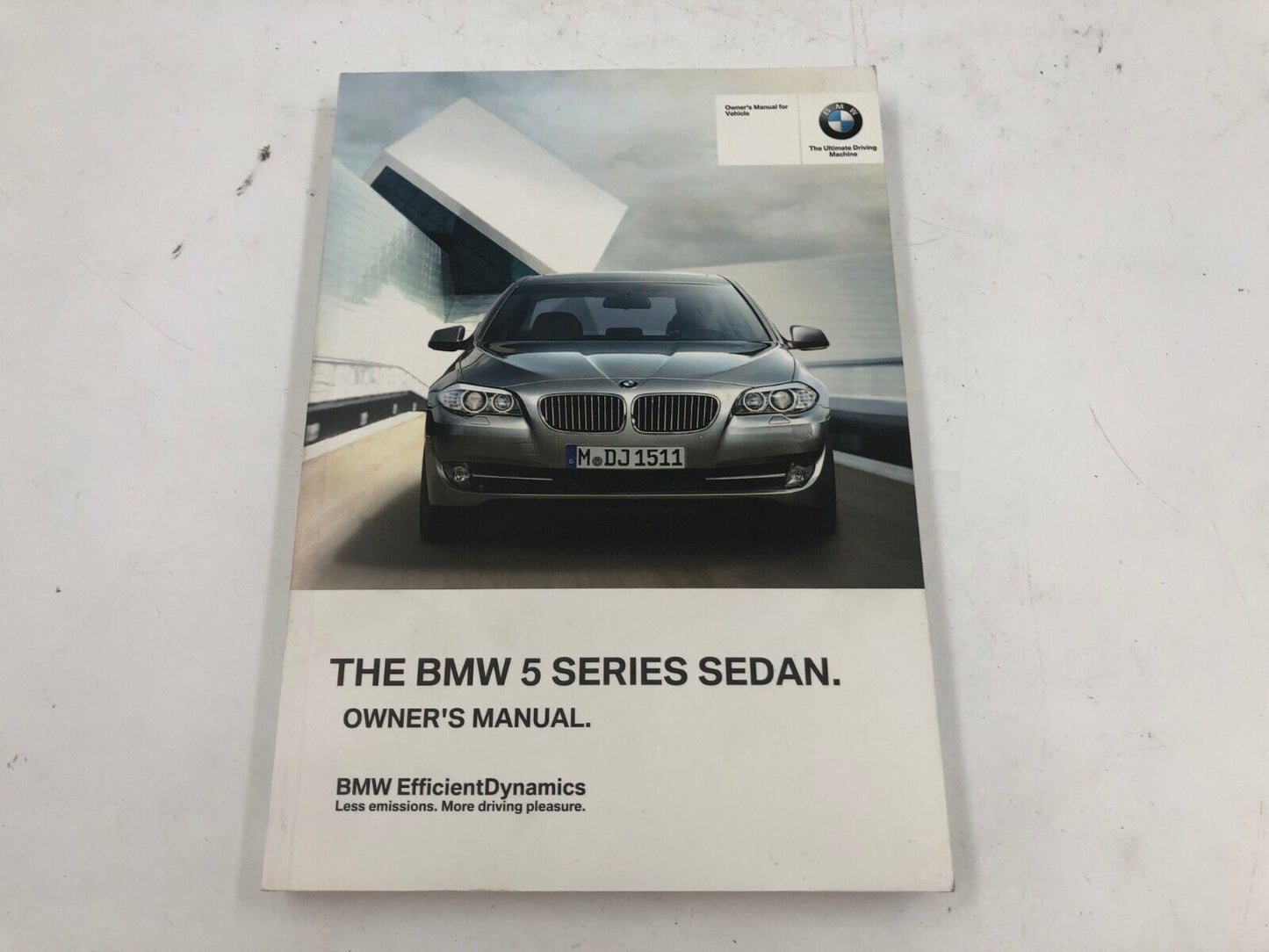 2012 BMW 528i Sedan Owners Manual Set with Case G02B08003