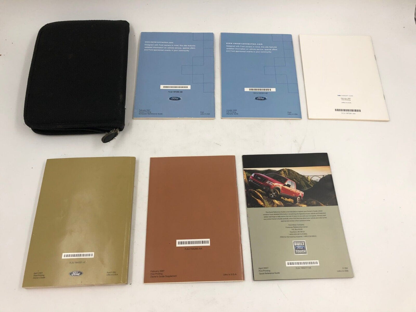 2007 Ford F-150 Owners Manual Set with Case OEM G02B08005