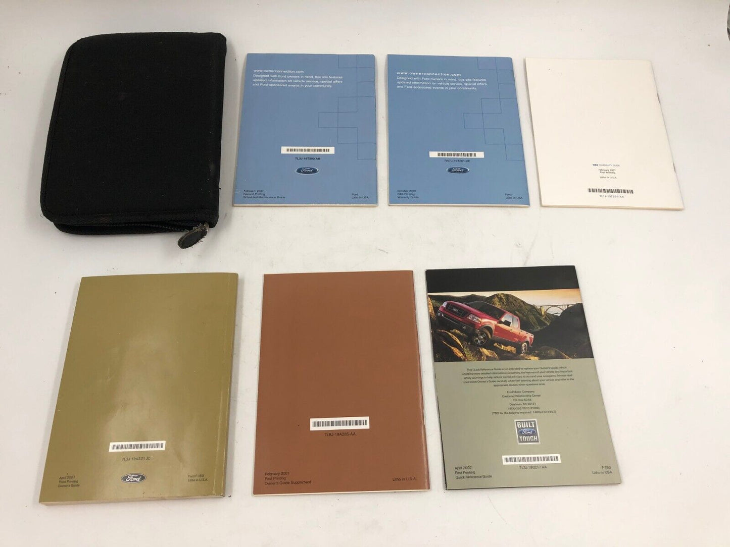 2007 Ford F-150 Owners Manual Set with Case OEM G02B08005