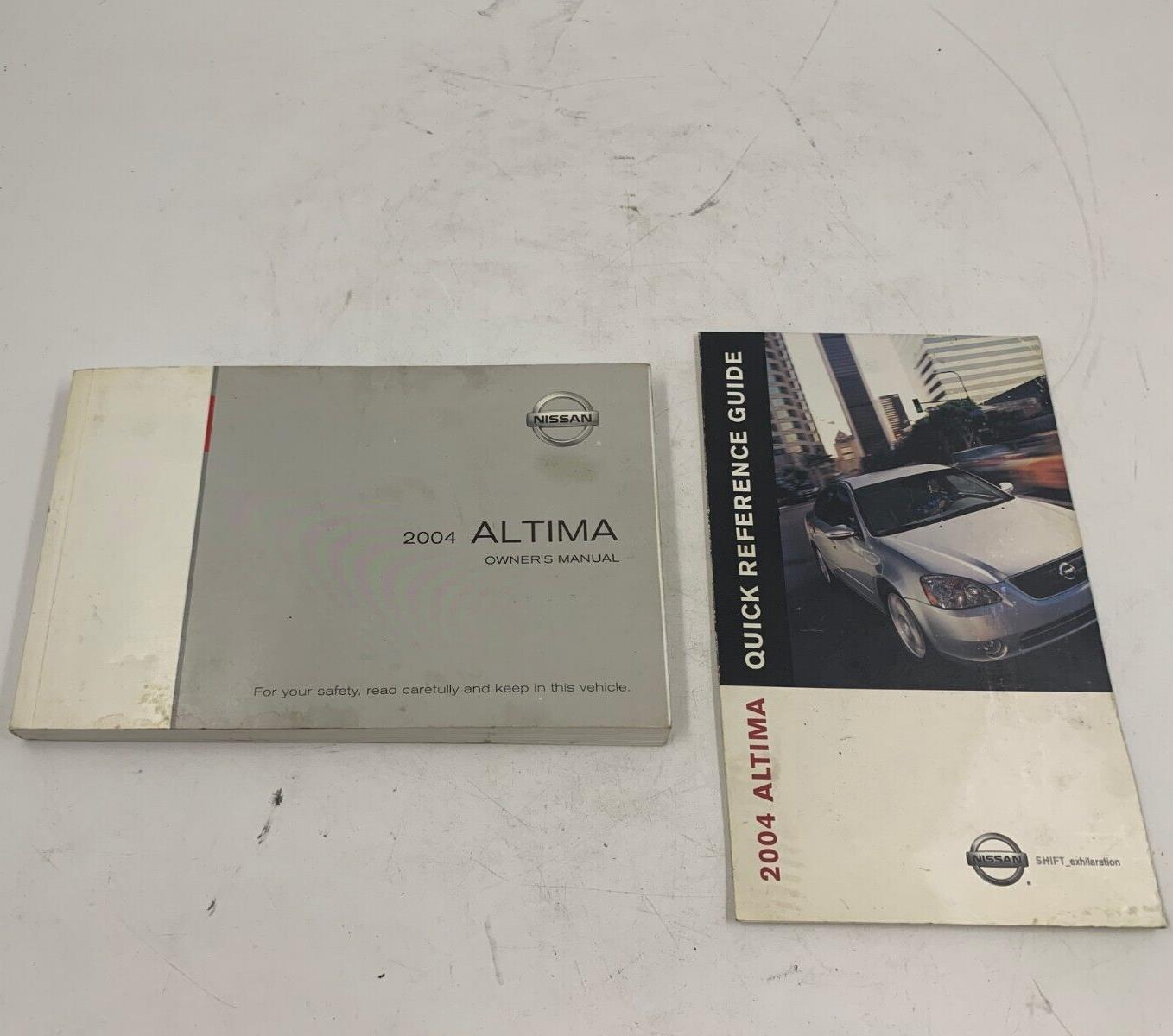 2004 Nissan Altima Owners Manual Set OEM F01B26057