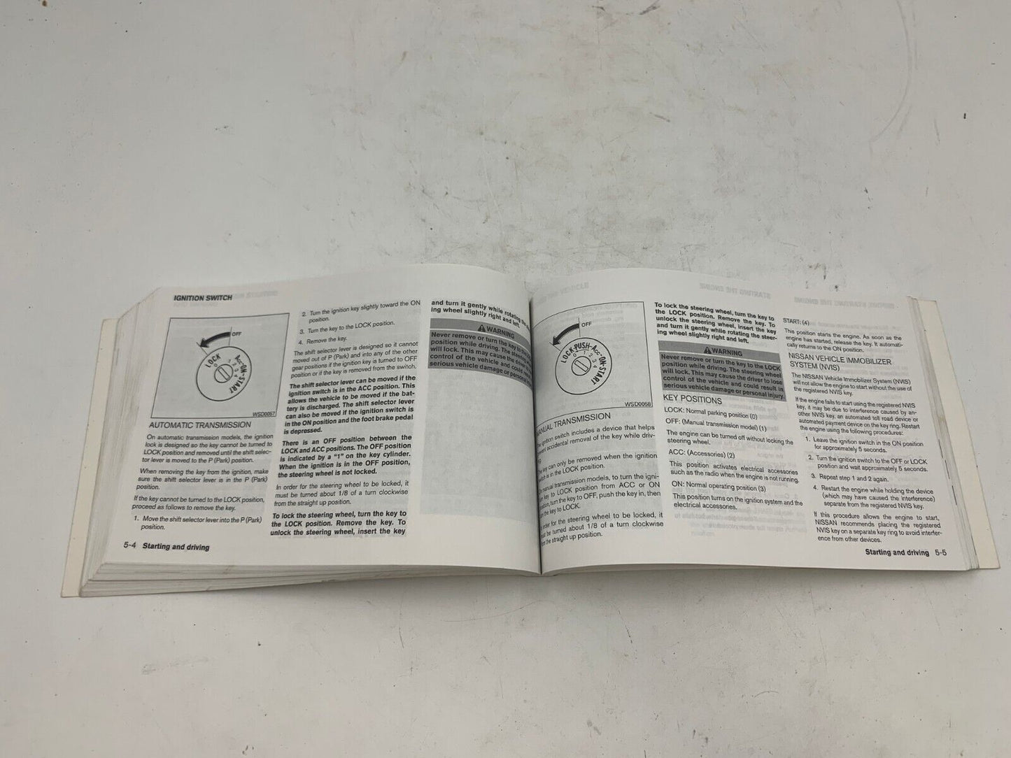 2004 Nissan Altima Owners Manual Set OEM F01B26057