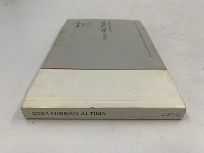 2004 Nissan Altima Owners Manual Set OEM F01B26057