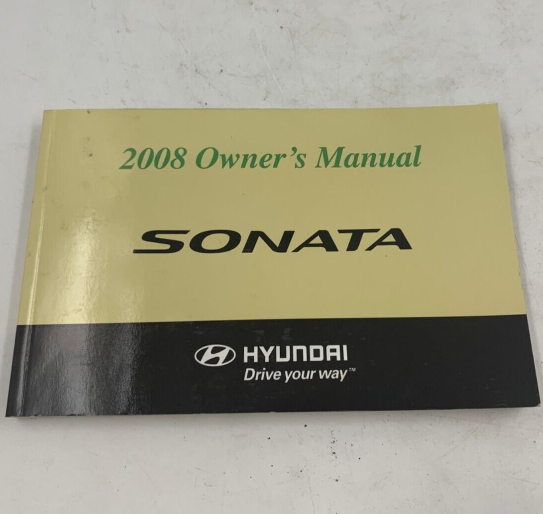 2008 Hyundai Sonata Owners Manual OEM F01B26060