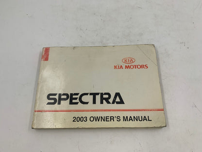 2003 Kia Spectra Owners Manual OEM F04B31036