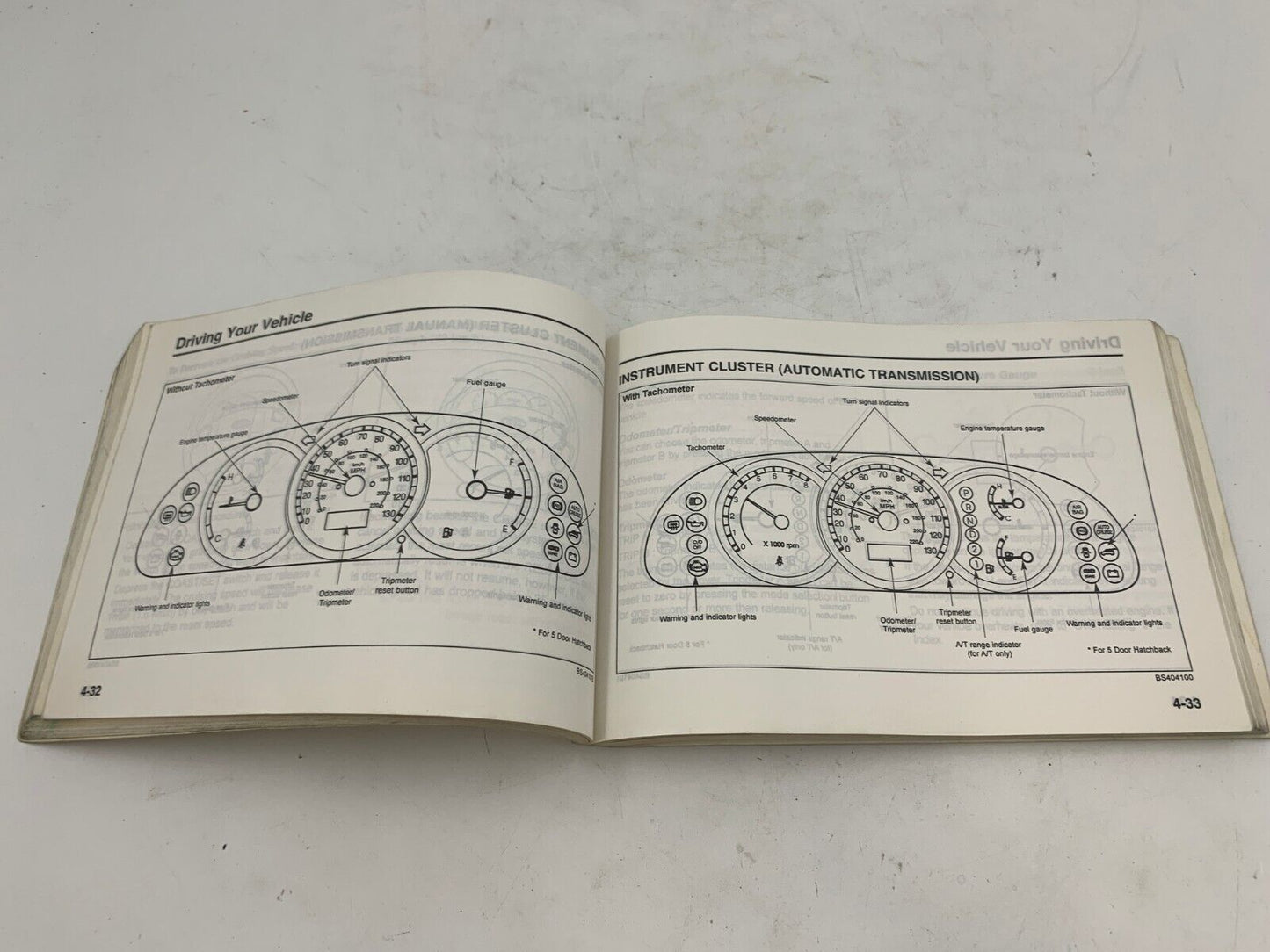 2003 Kia Spectra Owners Manual OEM F04B31036