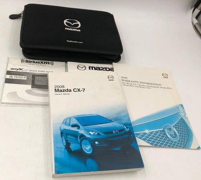 2008 Mazda CX-7 Owners Manual Set with Case OEM C01B20041