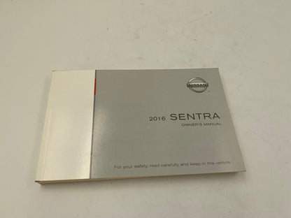 2016 Nissan Sentra Owners Manual Set with Case OEM A01B14038