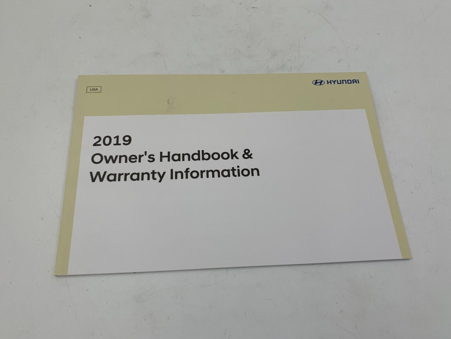 2019 Hyundai Accent Owners Manual with Case OEM A01B13015