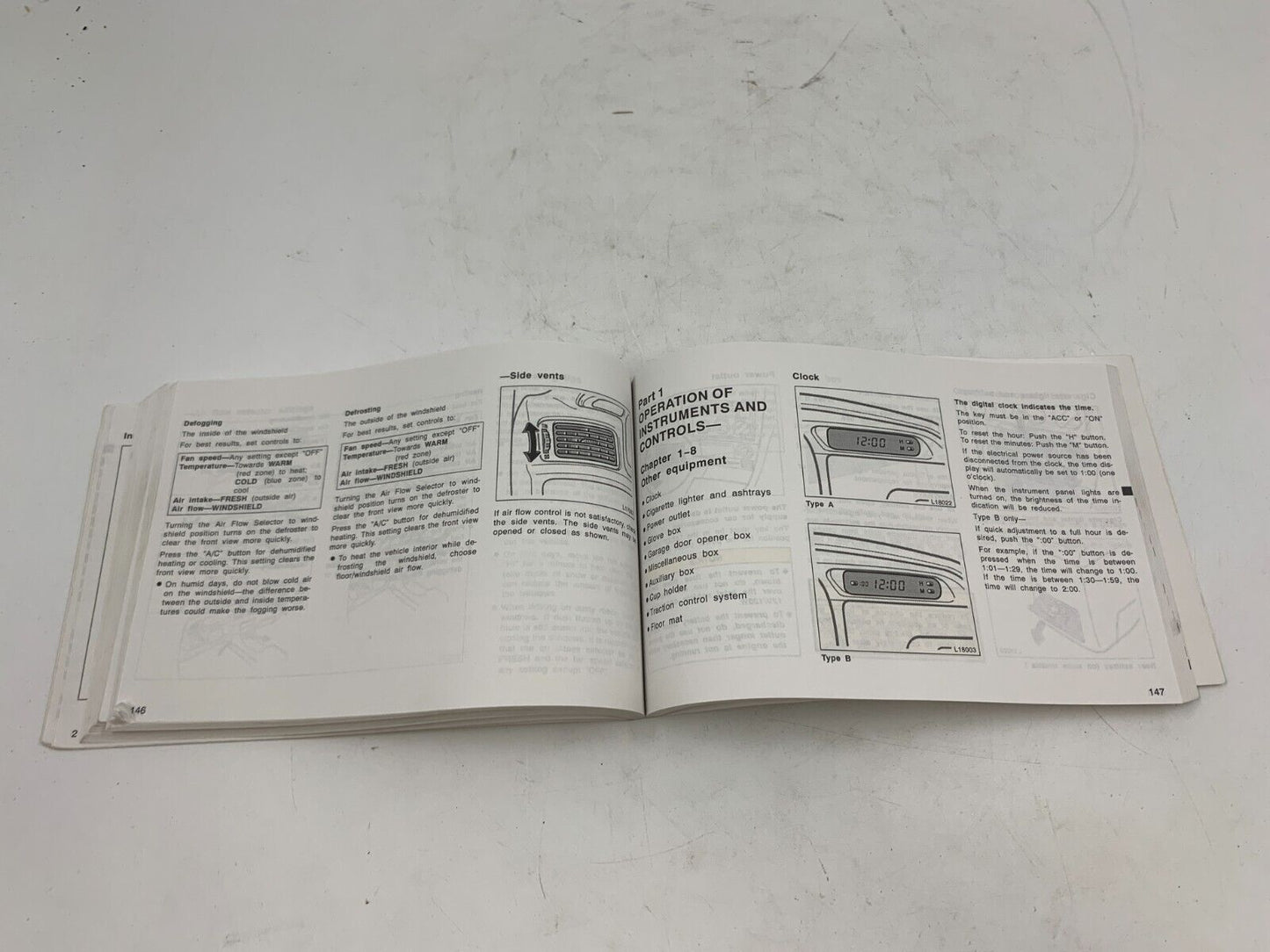 1999 Toyota Camry Owners Manual OEM D04B56056