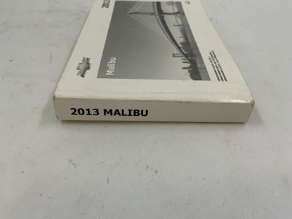 2013 Chevrolet Malibu Owners Manual Handbook OEM F04B14062