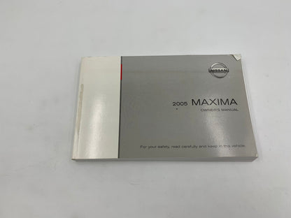 2005 Nissan Maxima Owners Manual Set with Case OEM D04B15038