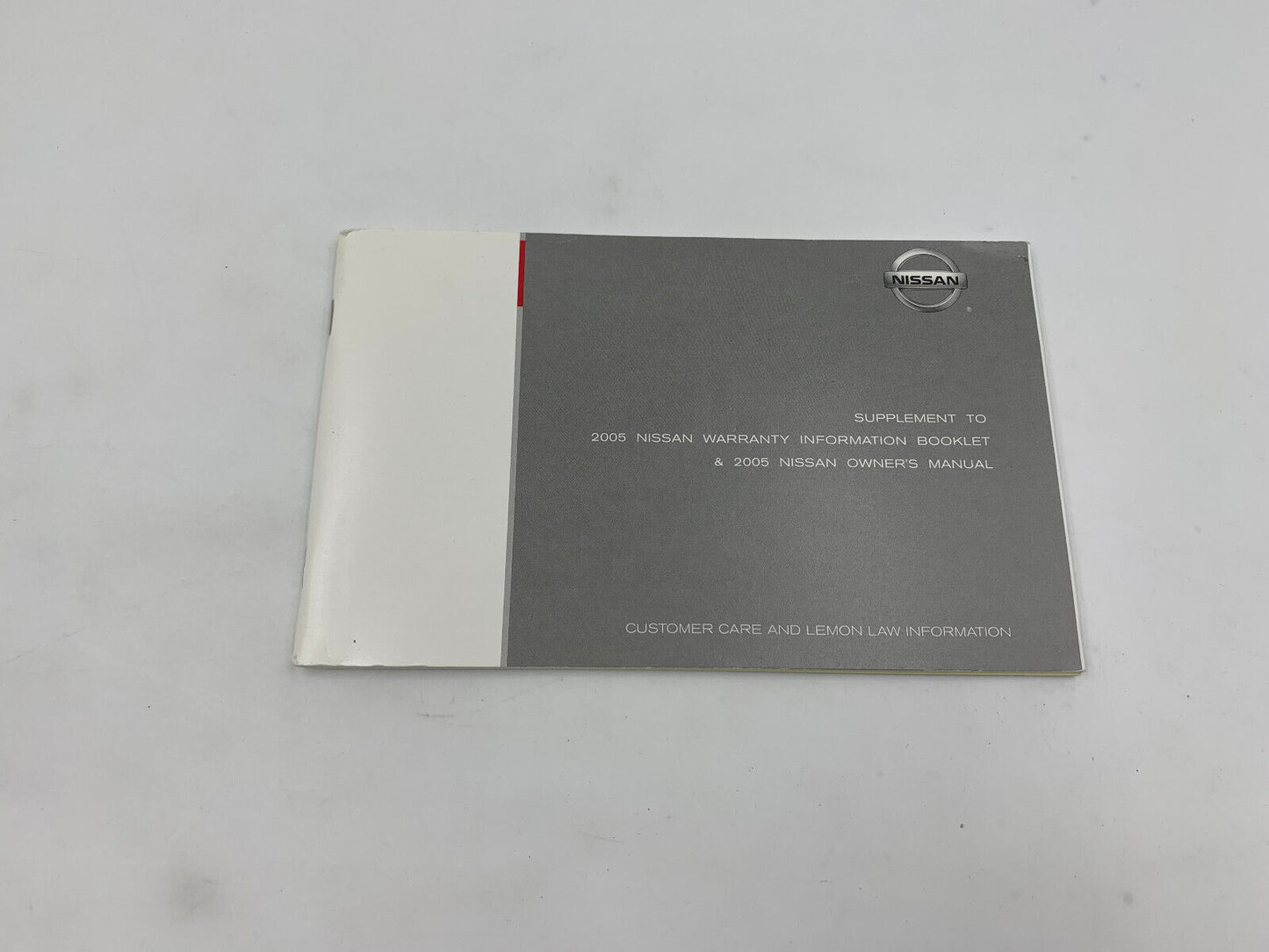 2005 Nissan Maxima Owners Manual Set with Case OEM D04B15038