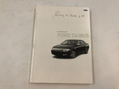 2008 Ford Taurus Owners Manual Set with Case OEM B02B35002