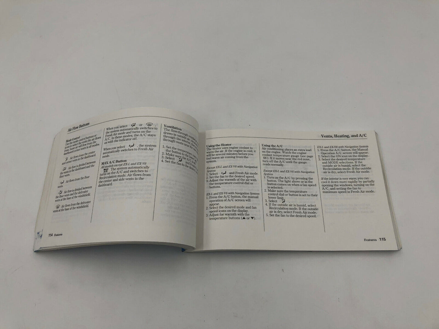 2004 Honda Accord Sedan Owners Manual OEM B02B28010