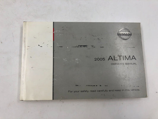 2005 Nissan Altima Owners Manual Handbook B02B44058