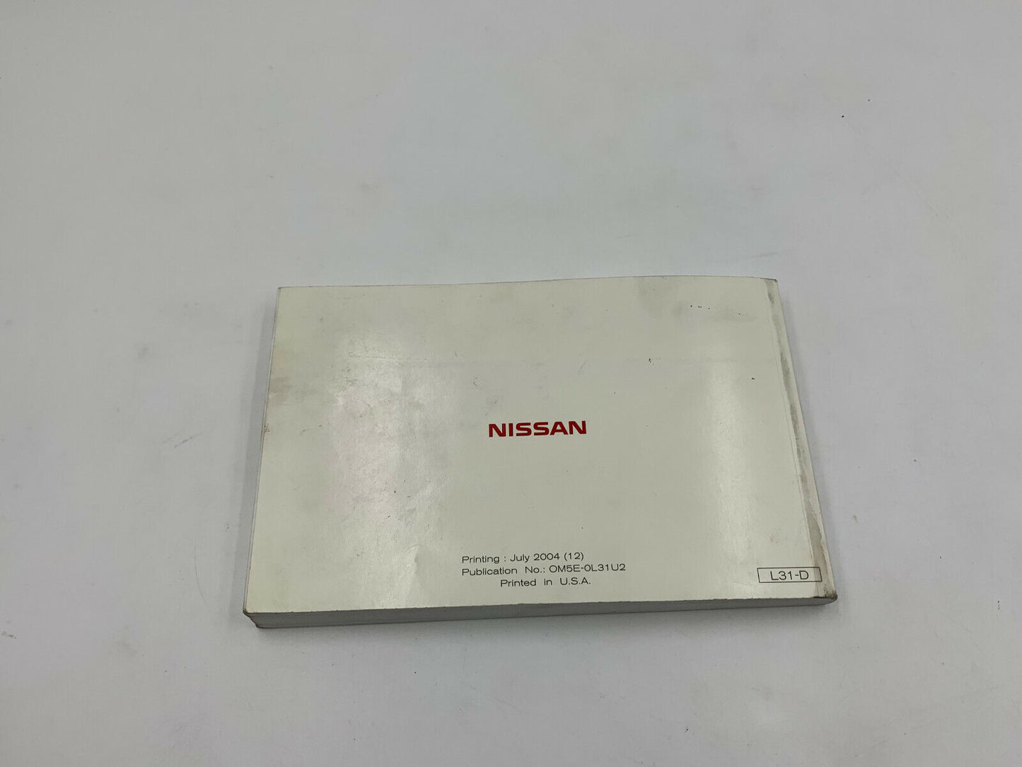 2005 Nissan Altima Owners Manual Handbook B02B44058