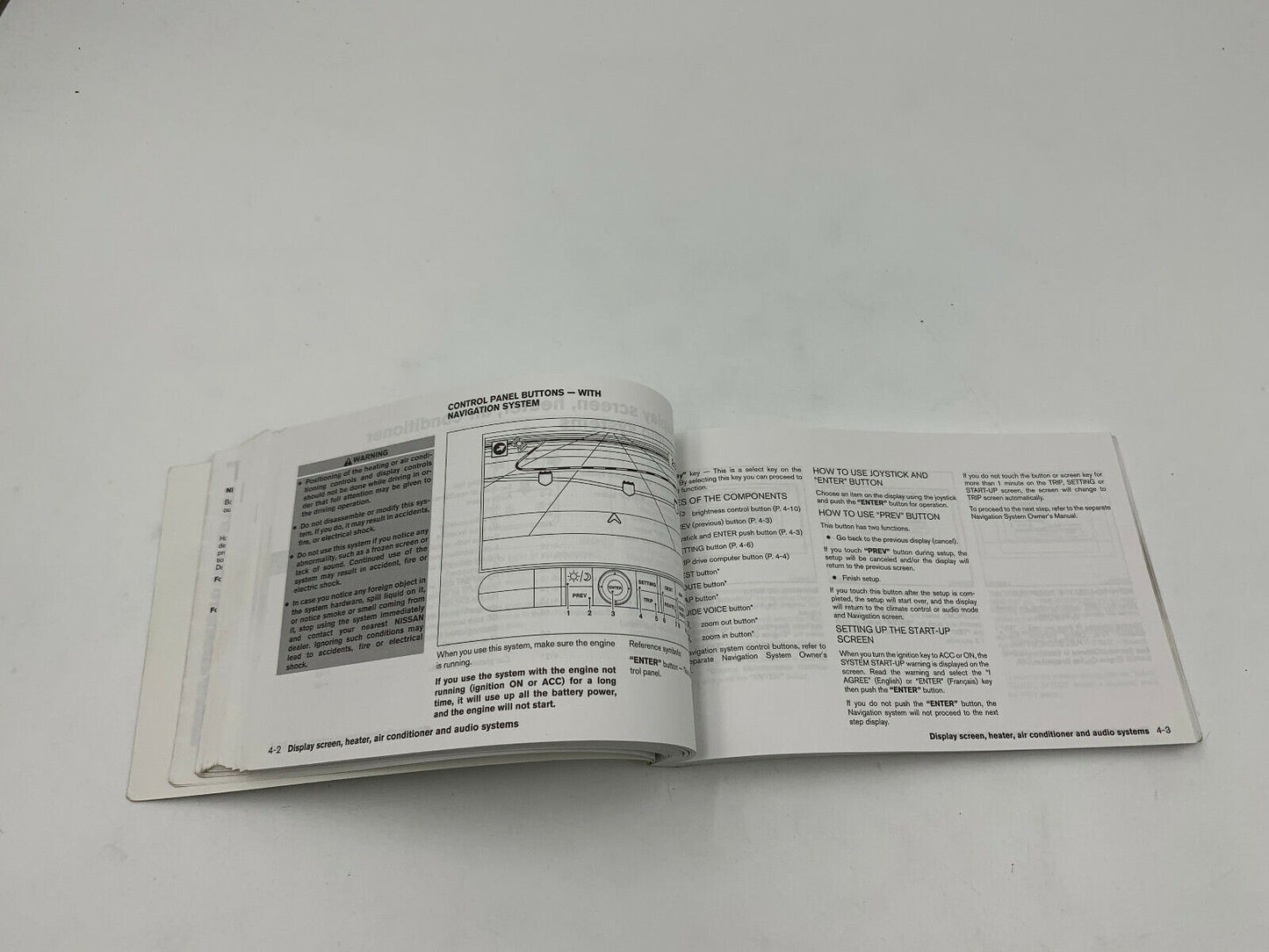 2005 Nissan Altima Owners Manual Handbook B02B44058