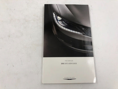 2015 Chrysler 200 Owners Manual with Case OEM E01B15053