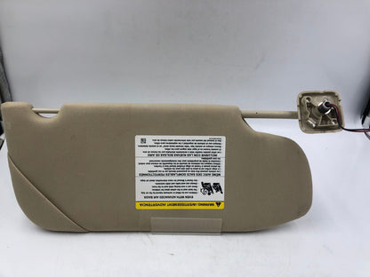 2013-2019 Ford Taurus Driver Sun Visor Sunvisor Beige Illuminated OEM A02B34038