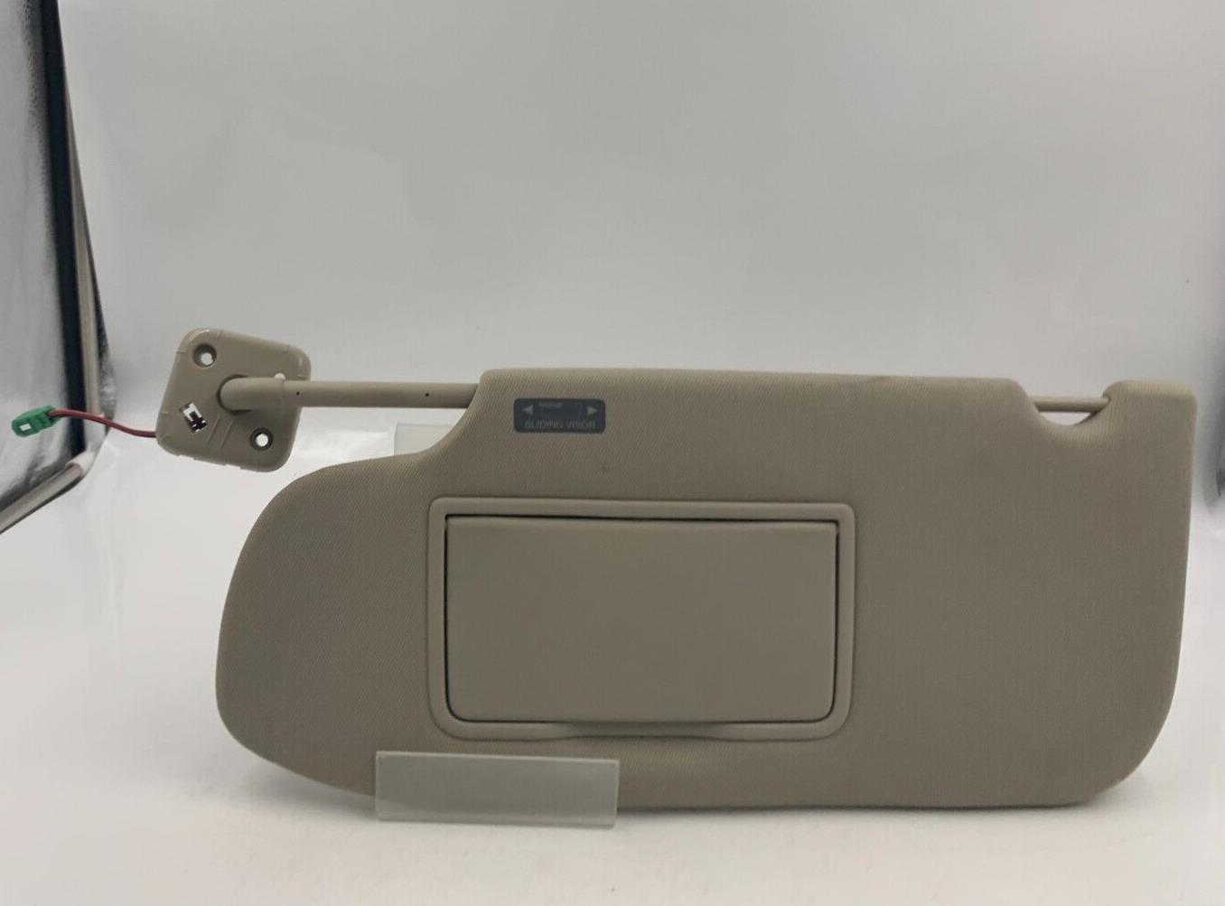 2012 Ford Taurus Driver Sun Visor Sunvisor Beige Illuminated OEM C01B29022