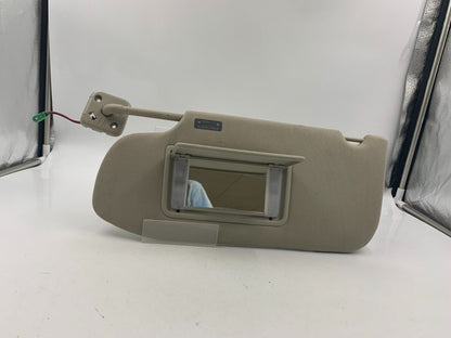 2012 Ford Taurus Driver Sun Visor Sunvisor Beige Illuminated OEM C01B29022