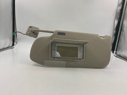 2012 Ford Taurus Driver Sun Visor Sunvisor Beige Illuminated OEM C01B29022