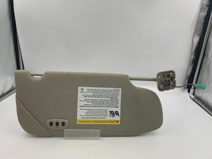 2012 Ford Taurus Driver Sun Visor Sunvisor Beige Illuminated OEM C01B29022