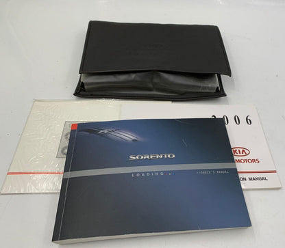 2006 Kia Sorento Owners Manual Handbook Set with Case OEM E01B12045