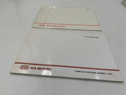 2006 Kia Sorento Owners Manual Handbook Set with Case OEM E01B12045