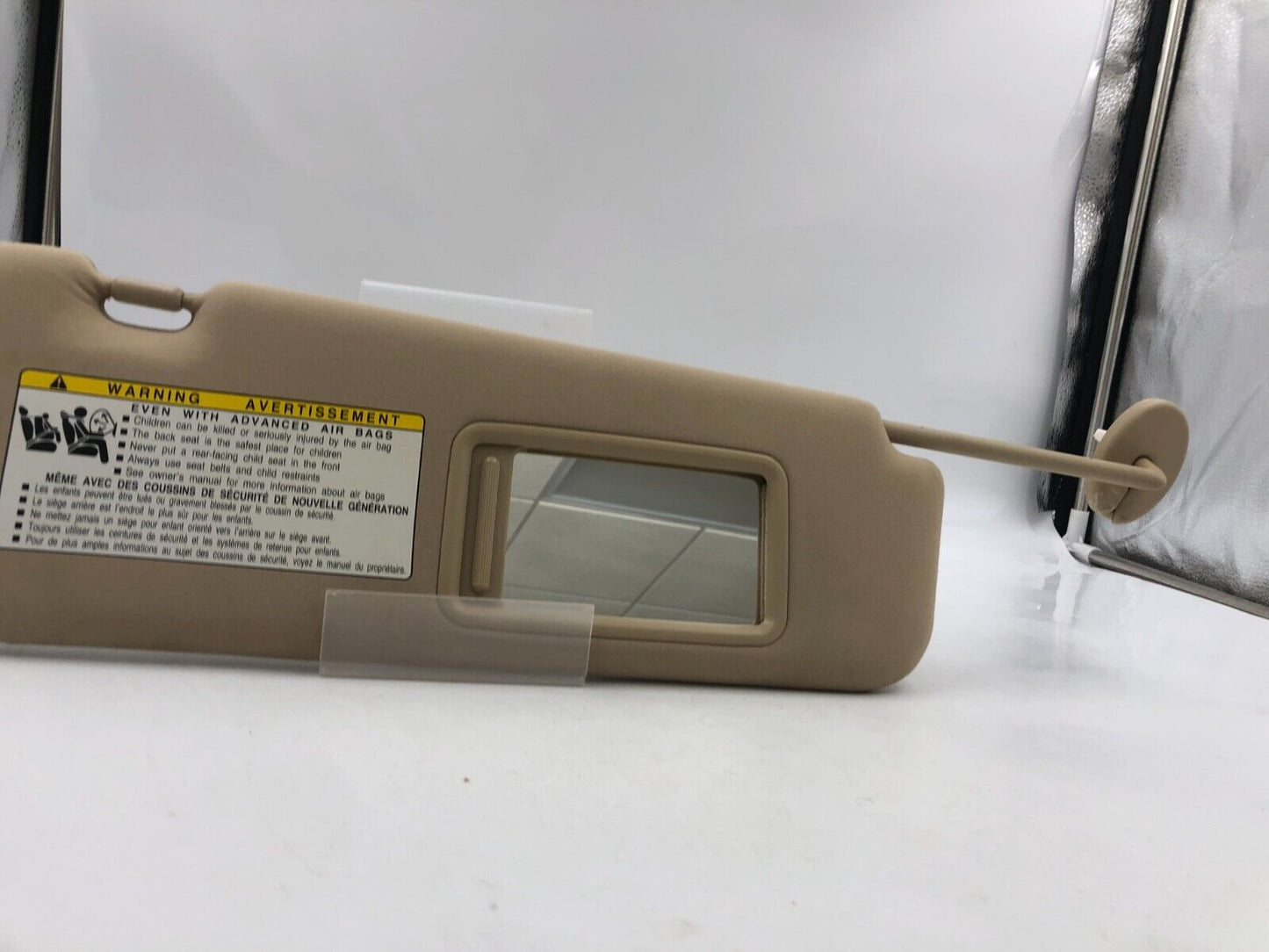 2007-2009 Lexus ES350 Passenger Sun Visor Sunvisor Tan A01B30023