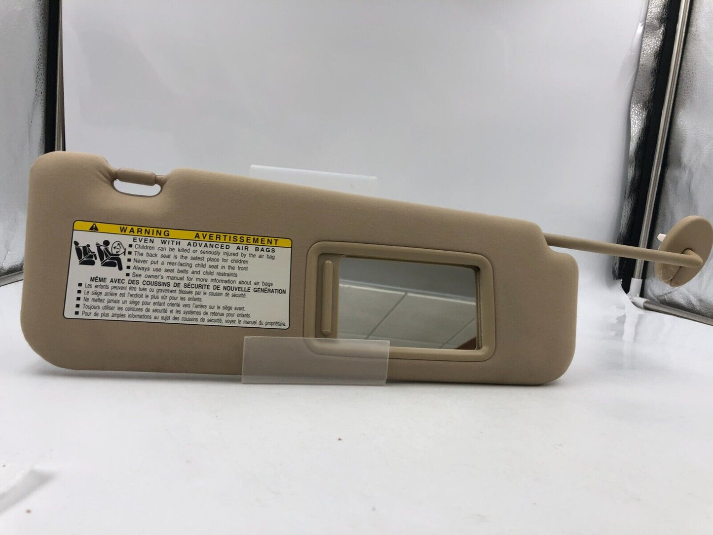 2007-2009 Lexus ES350 Passenger Sun Visor Sunvisor Tan A01B30023