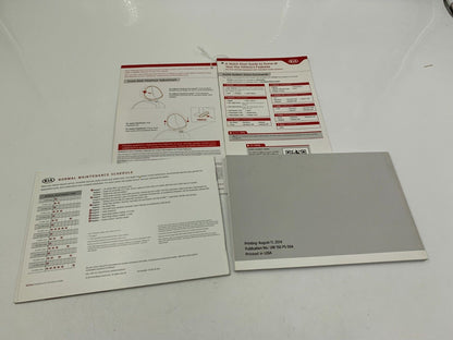 2015 Kia Optima Owners Manual Handbook Set with Case OEM C03B21041