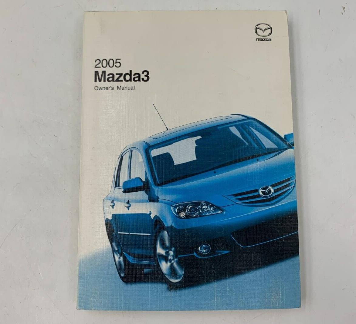 2005 Mazda 3 Owners Manual Handbook OEM D01B15025