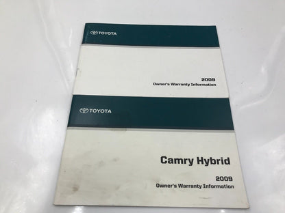 2009 Toyota Camry Hybrid Owners Manual Set OEM F04B02030