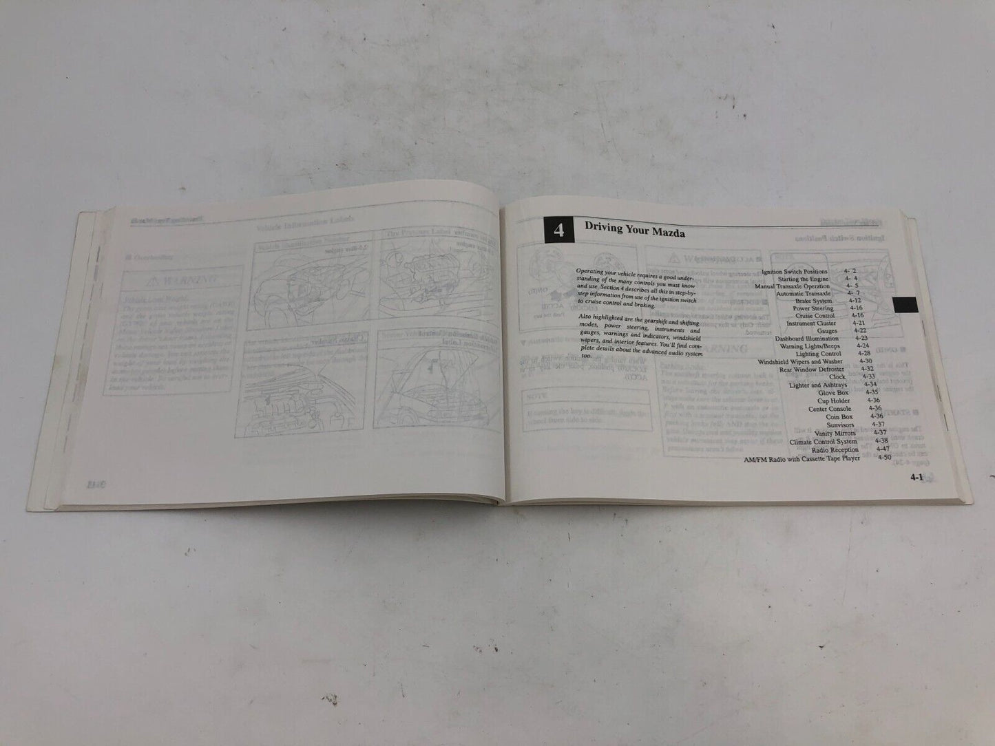 1997 Mazda 626 Owners Manual OEM E01B05049