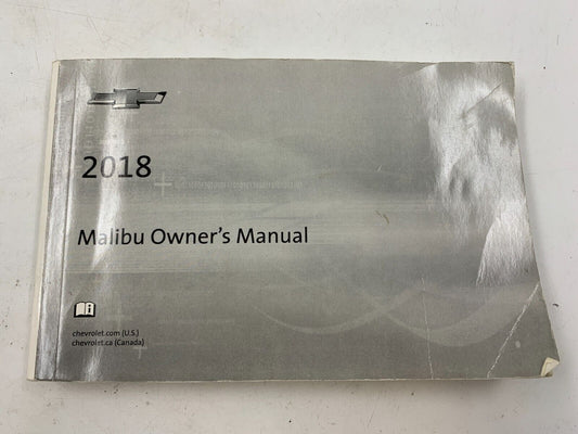 2018 Chevrolet Malibu Owners Manual OEM E04B56054