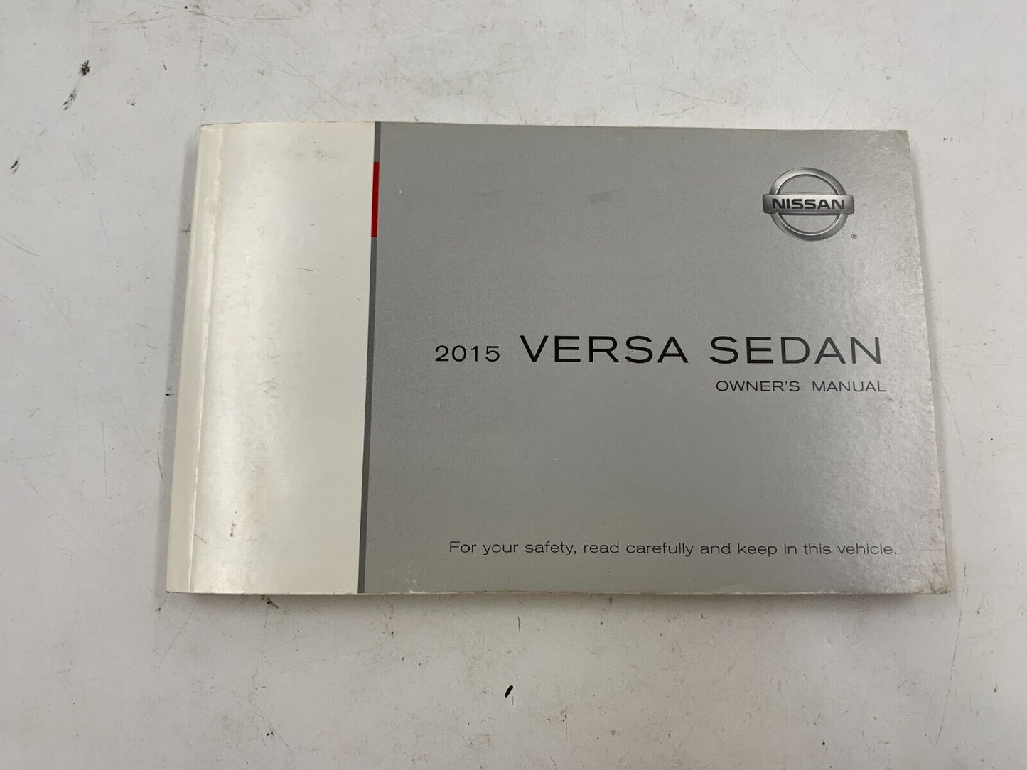 2015 Nissan Versa Sedan Owners Manual Set with Case OEM C04B28049