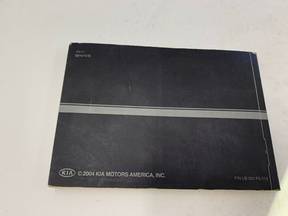 2005 Kia Sorento Owners Manual OEM B02B53030