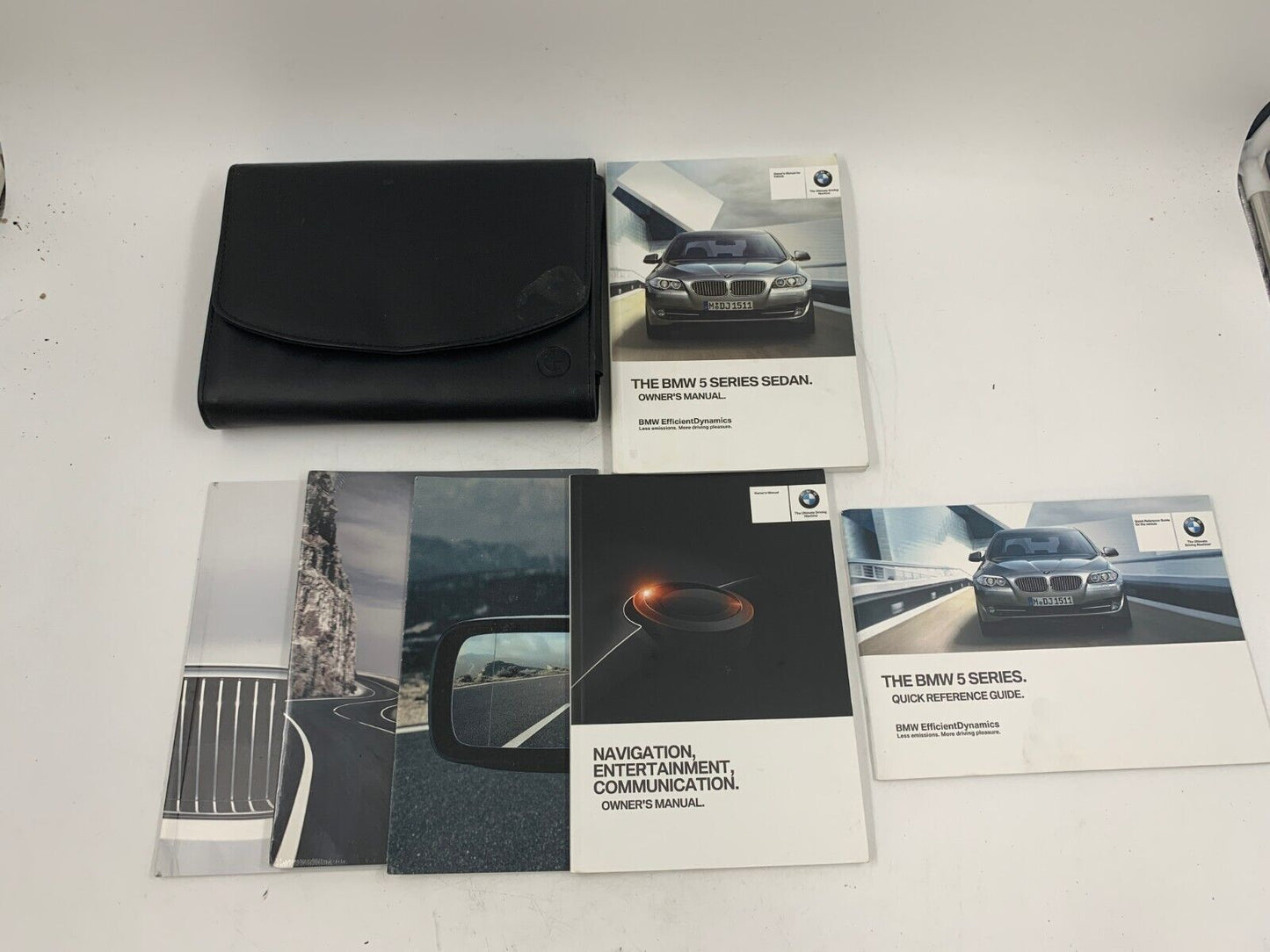 2013 BMW 5 Series Sedan Owners Manual Set with Case OEM F04B35005