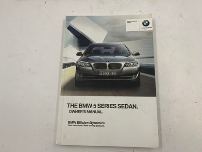 2013 BMW 5 Series Sedan Owners Manual Set with Case OEM F04B35005